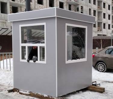 Пост охраны размер 2х2 м, новый, цена эконом, утепленный