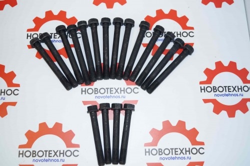 Комплект болтов для головки блока цилиндров (ГБЦ) ZH4100 ZHAZG1 ZHBG 14-A для Fukai ZL 926, Fukai ZL 920, SZM 920, HZM 920, Bull SL 920, CTK S920