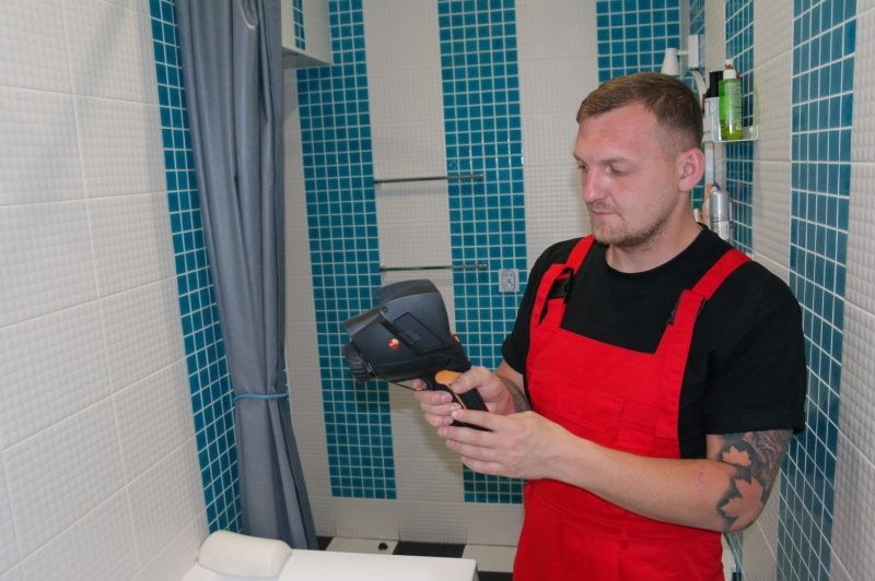 Поиск утечки воды, устранение протечки