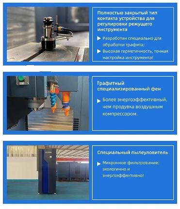 Машина для обработки графита - Разработана для работы с высокой нагрузкой