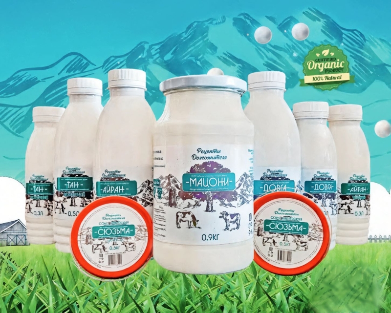 Кисломолочные продукты от производителя- Мацони, Айран, Тан, Катык, Сюзьма, Довга
