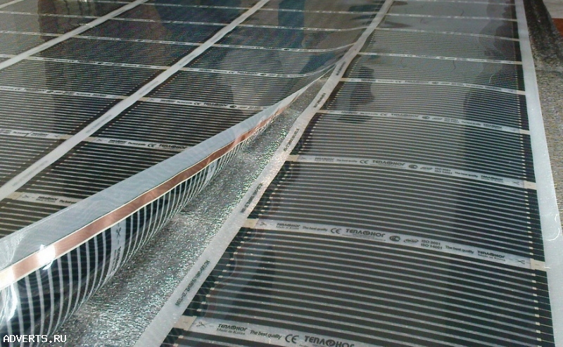 Пленочный инфракрасный теплый пол под ламинат (линолеум).