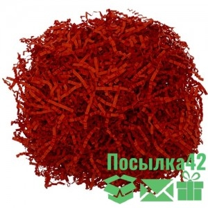 Наполнитель для коробок - Кирпично-красный (бумажный) арт. 117
