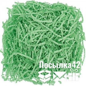Наполнитель для коробок - Зеленый (бумажный) арт. 108