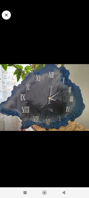Часы из эпоксидной смолы