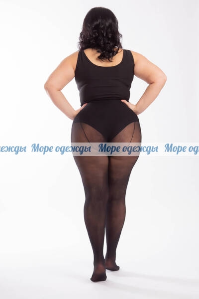 Miss Колготки Большого  размера 50 den черные размер 5
