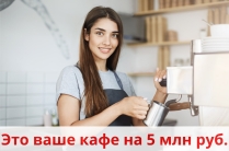 Готовое кафе в ЖК — вложено 5 млн, продаём дешевле!