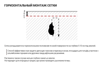 Сетка пластиковая от кротов Black Mole 2х50 м (100 кв. м. )