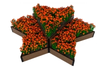 Шарнир для клумбы Holzhof 30*300мм, пластик