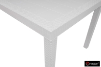 Стол B: rattan Houston 1500*900мм, коричневый, белый