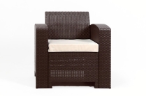 Rattan premium, комплект из 2-х кресел в цвете венге с подушками