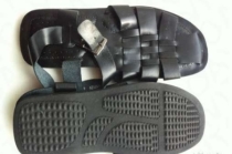 Сандалии новые мужские кожа черные 45 44 размер босоножки лето подошва прорезинена санадли обувь лет