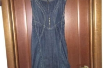 Платье новое dolce gabbana италия s 42 44 джинсовый сарафан корсетный синий миди длина стретч тянетс