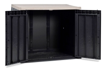 Ящик пластиковый TOOMAX STORA WAY PLUS XL 1270л, антрацит/светло-серый