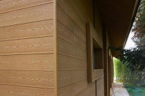 Фасадная панель 3D Holzhof 165*15*3000мм, венге и коричневый