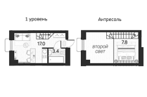 Апартаменты с гарантированным доходом, в Приморском районе Петербурга.
