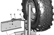 Держатель запасного колеса 43114 (ДЗК 43114) за кабиной