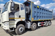 Самосвал FAW J6 8х4 CA3310P66K24T4E51 объём кузова 34 м3 куба грузоподъемность 23 тонны 22940 кг снаряженная масса 19660 кг 20 тонн полная масса 43 тн