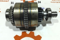 Вал АКПП ZY300 с количеством зубьев 24/46/31 передняя скорость в сборе с фрикционными дисками подходит для китайских фронтальных погрузчиков марок ZL