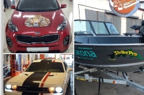 Защитная оклейка кузова авто антигравийной плёнкой, автовинил, винилография