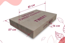 Шезлонг Tweet compact, коричневый, серый, белый